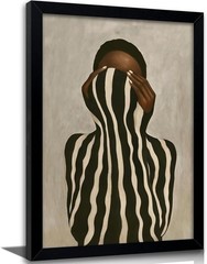 Black Woman Canvas Wall Art African American Picture Wall Decor Fashion