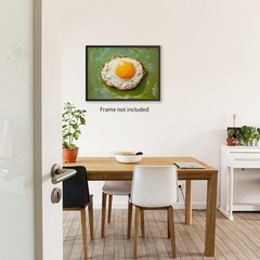 Fried Egg Food Wall Art Retro Kitchen Canvas Posters Vintage Dining Room Oil …