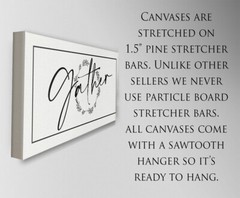 Gather – Large Black and White Canvas Wall Art – Stretched on a Heavy Wood Frame