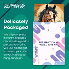 Horse Poster Art for Bedroom Horse Prints Wall Decor 11×14 Inches (Unframed)