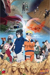 Poster Studio B – Naruto Shippuden Will of Fire Sasuke Anime 24×36″ NEW Art