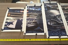 NFL Football Stadium Dallas Cowboys Helmet 5 Piece Panel Canvas Wall Art Decor!