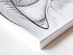 Wall Art Black White Eye Sketch Print Surreal Pencil Drawing Modern Home Decor