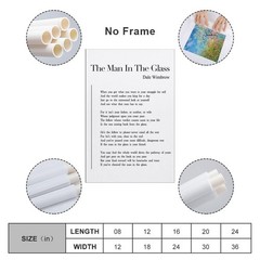 The Man in The Glass Poem Tin Sign Poster Vintage Canvas Wall Art Decor 12″x18″