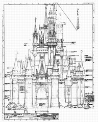Classic Theme Park Ride Patent Prints, 4 8×10 Art Decor Home Work Disney Office
