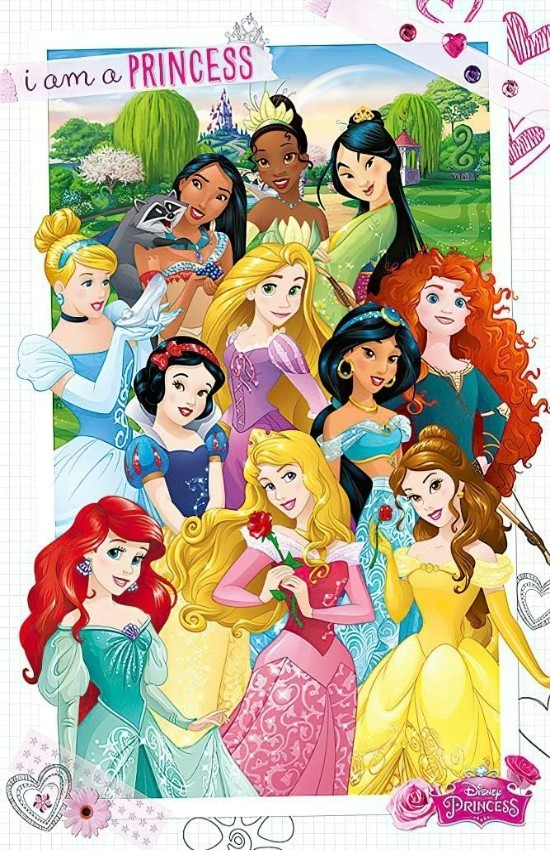 DISNEY I AM A PRINCESS Wall Vinyl Decal Cartoon Girls Poster Print Removable