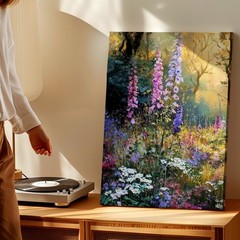 Nature Canvas Wildflower Meadow Forest Landscape Floral Gallery Office Print
