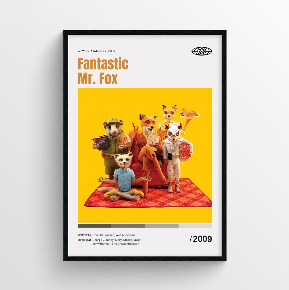 Fantastic Mr. Fox Movie Poster Print, Wall Art – Unframed