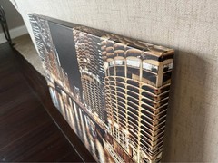 20X30″ Canvas Chicago Skyline Wall Art Print Ready to Hang NEW OPEN BOX