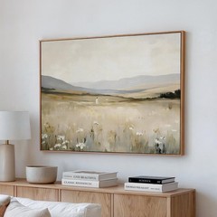 Jesus Leaves the 99 Lost Sheep Christian Wall Art Canvas