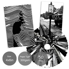 Wall Collage Kit, Black & White Aesthetic Pictures, 50PCS 4×6 Inch Picture Co…