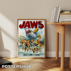 Jaws 50th Anniversary Movie Poster Fan Gift
