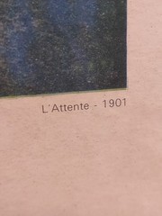 Pablo Picasso L’Attente 1901 Museo Picasso Barcelona España Framed Poster