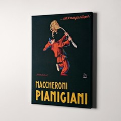 Maccheroni Pianigiani, 1922 Vintage Ads Food Pasta Kitchen Canvas Wall Art Print