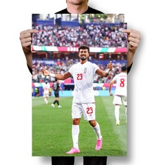 Iran Soccer Rezaeian 23 Goal Celebration – World Cup 26 Tribute – POSTER 20″x30″