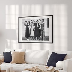Flapper Girls Drinking Vintage 1900s 1920 Ladies Bar Decor Wall Art Poster Print