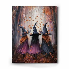 Halloween Canvas Wall Prints Horror Castle Bat Aesthetic Vintage Poster Print