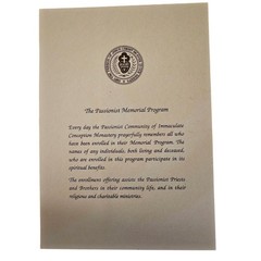 Sacred Heart of Jesus Religious Art Print with Passionist Memorial Program Card