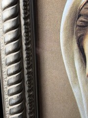 MEDJUGORJE VIRGEN VIRGIN MARIA MARY VTG 17”x14”