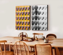 Marilyn Monroe Diptych Canvas Prints Set of 2, Large Modern Pop Art, Hollywood