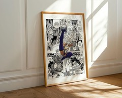 Mirko Manga Panels Poster | My Hero Academia Anime Wall Art Print