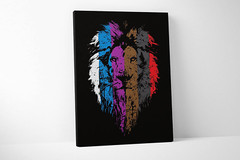 Lion Jiu Jitsu Canvas – Martial Arts – Brazilian Jujitsu BJJ (32 X 48 Inches)