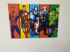 Spiderman Patterned Wall Art, Spiderman, Ironman, Kids Room Wall Art, Hulk, Thor