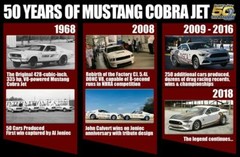 FORD MUSTANG COBRA JET Wall Poster Vintage Retro Promo Poster – POSTER 20×30