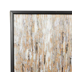 1- Panel Abstract Framed Wall Art with Black Frame 47 In. X 47 In.