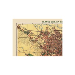 Historic Map – Sao Paulo Brazil – Hartmann 1913 – Vintage Wall Art