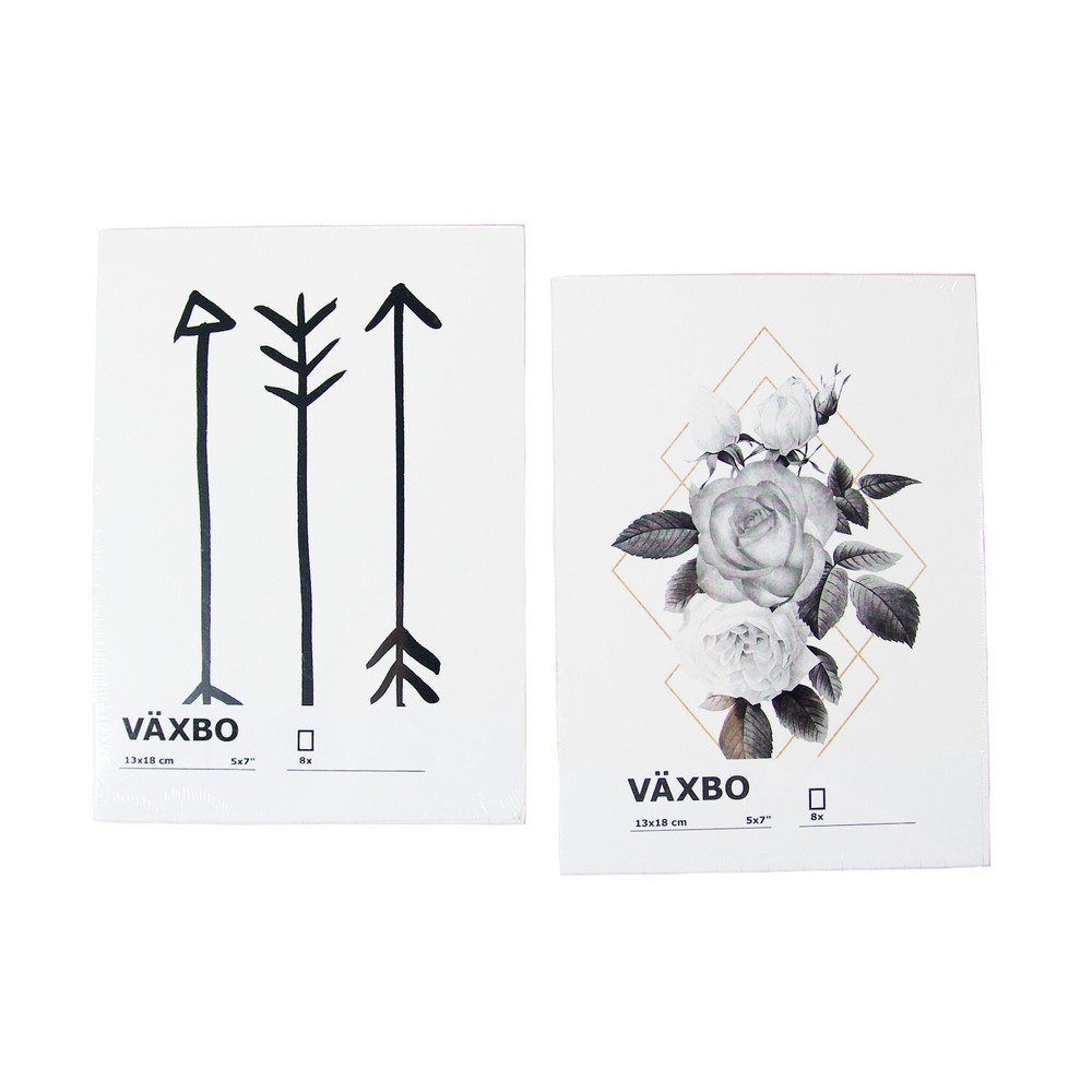 IKEA Vaxbo Art Collage Cards Nature & Shape Portraits (2-Pack, 16 Decor Prints)