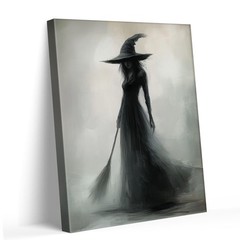 Halloween Canvas Wall Prints Horror Castle Bat Aesthetic Vintage Poster Print