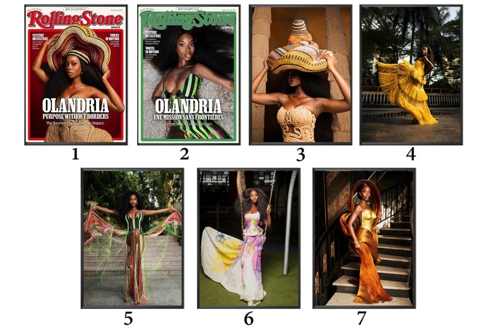Olandria graces the cover of Rolling Stone Africa Poster