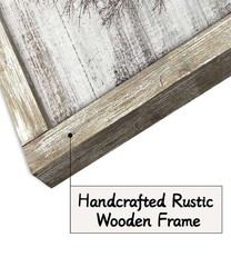 Farmhouse Framed Wall Art Picture: Rustic Barn Farm Wood 48″L x 24″W, 03