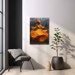 Oshun Canvas Wall Art African Goddess of Love Beauty Fertility Decor
