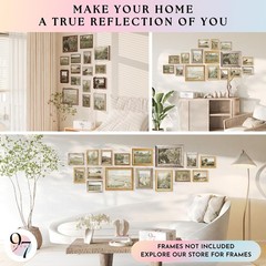 97 Decor Large 11×14 French Country Wall Art Decor – Vintage Wall Art Prints, Fa