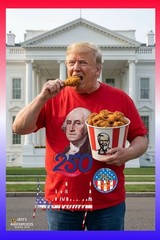 24×36″ Pop Art 250 Anniversary Trump Print by Jaye Metcalfe.
