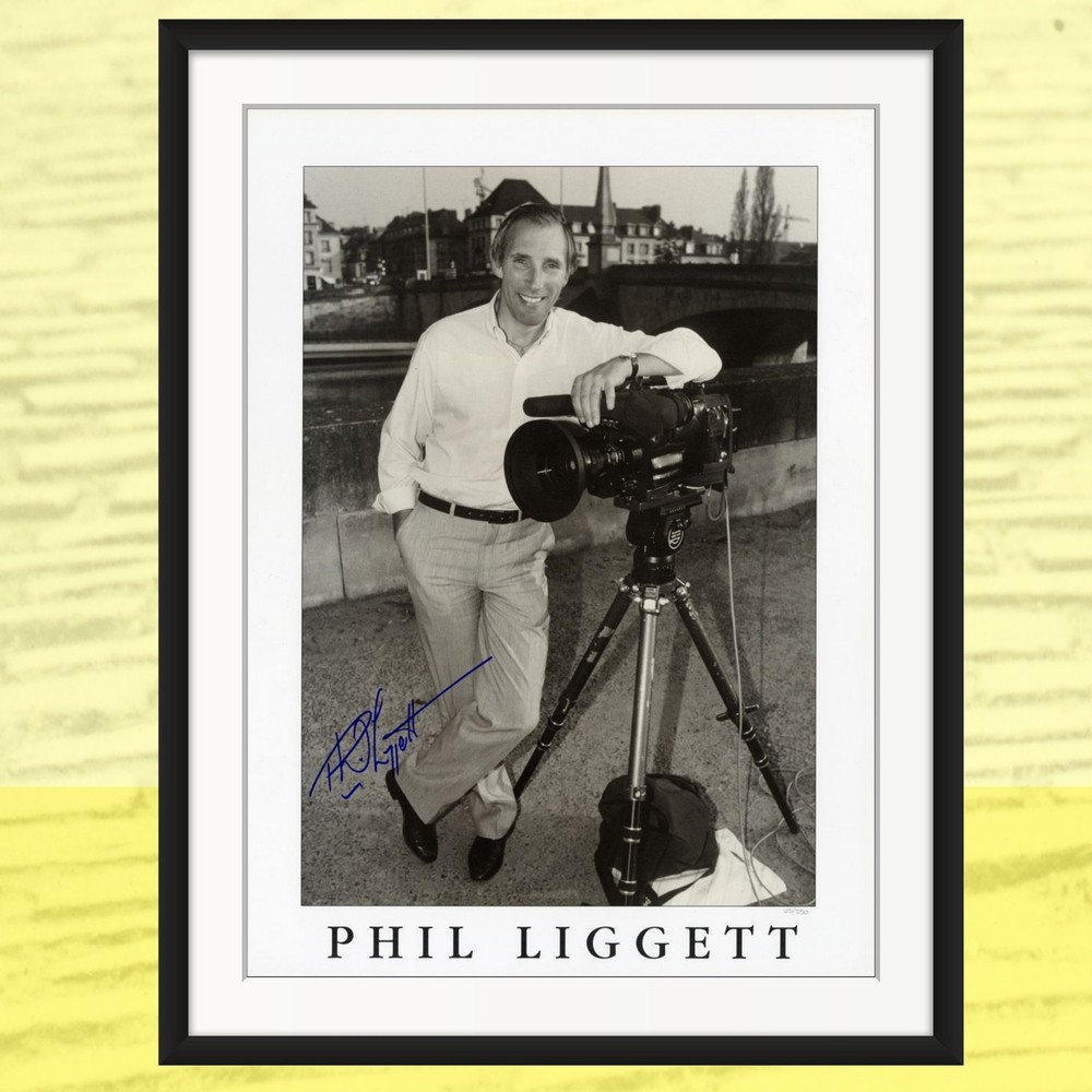Phil Liggett Signed Print, Tour de France Legend, 16.5 x 22.5 Inch Cycling Photo