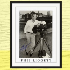 Phil Liggett Signed Print, Tour de France Legend, 16.5 x 22.5 Inch Cycling Photo
