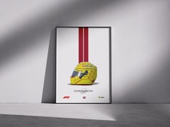 Lewis Hamilton F1 Poster | 2025 Racing Car & Helmet Formula 1 Wall Art
