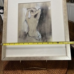 “Contemporary Draped Figure I” by Ethan Harper Matted Framed Print Made In USA