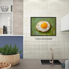 Fried Egg Food Wall Art Retro Kitchen Canvas Posters Vintage Dining Room Oil …