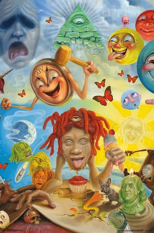 Poster Studio B – Trippie Redd Graphic 23″x35″ NEW Wall Art P7668