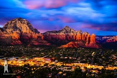 Sedona, Arizona at Night – Photography Prints – Red Rocks Decor – Southwestern