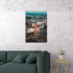 618185 Elizabeth Tower London Big Ben Wall Print Poster