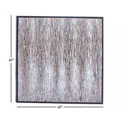 1- Panel Abstract Framed Wall Art with Black Frame 47 In. X 47 In.