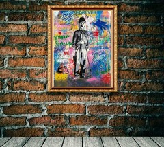 Charlie Graffiti Canvas Wrap Wall Decor PosterWall Art Print Alec Monopoly