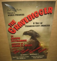 The Gravedigger Tale of Frankenstein’s Monster POSTER play Black Crow