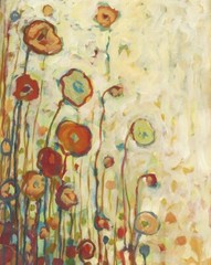 Poppies at Sunset, Jennifer Lommers, Art Print Poster 14″ x 11″ 4120