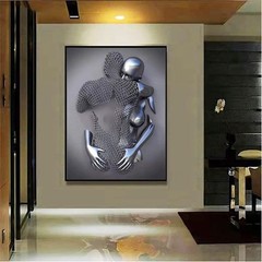 ZMURED 3D Wall Art Decor Artwork Figure Statue Modern Art Canvas Painting,Lar…